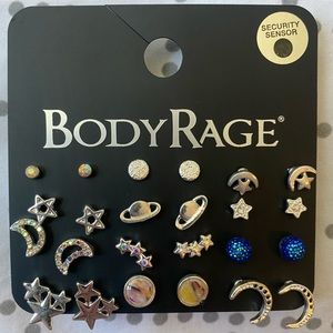 ❌SOLD❌ BODYRAGE Multi-Pack Celestial Stud Earrings - 12 Pair